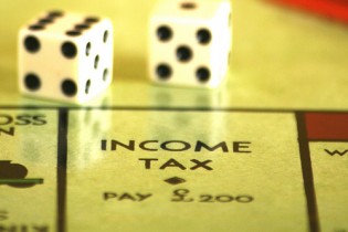 Income Tax space on Game Board